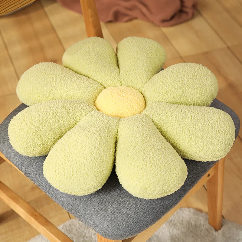 Boucle Plush Flower Cushion - Image 8