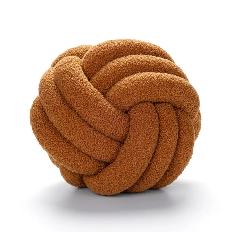 Boucle Rope Knot Ball Cushion - Image 11