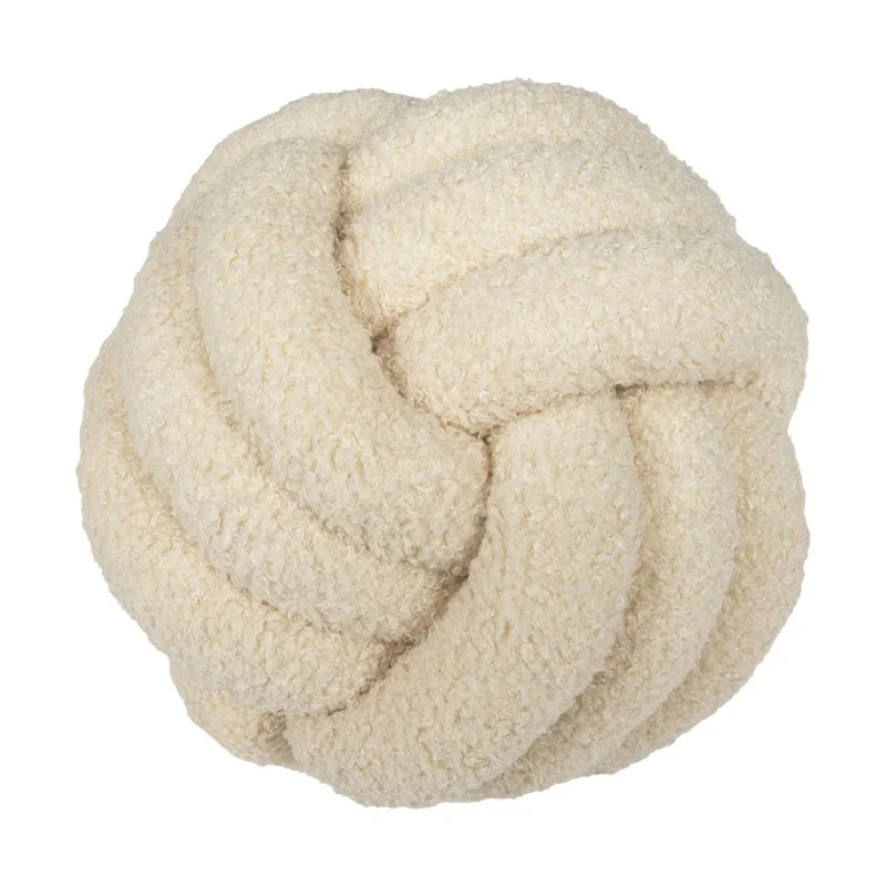 Boucle Rope Knot Ball Cushion - Image 17