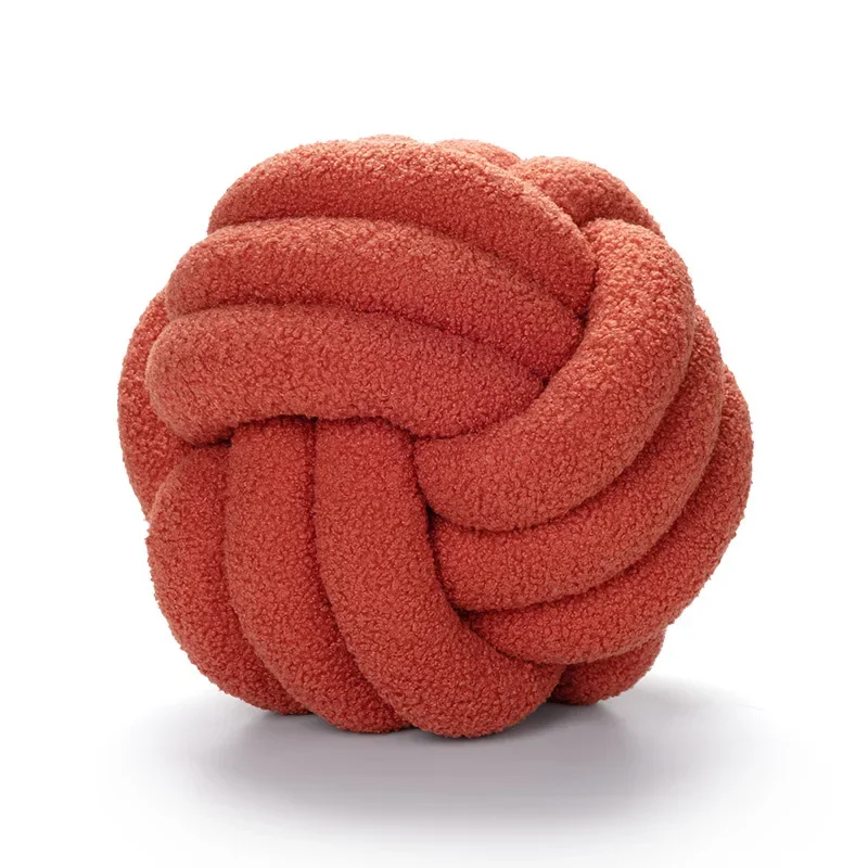 Boucle Rope Knot Ball Cushion - Image 8