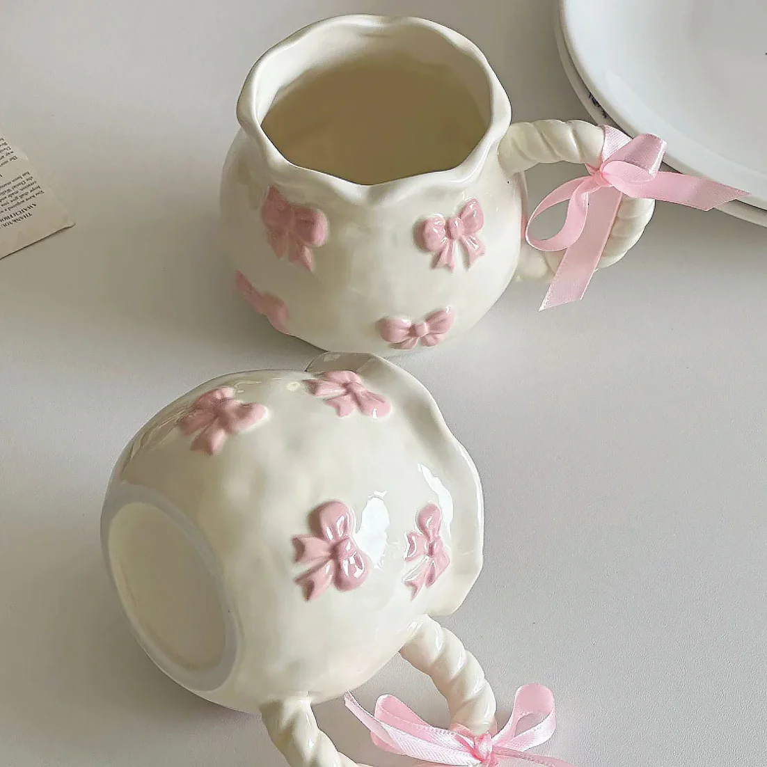 Bow Ceramic Mug - Image 2