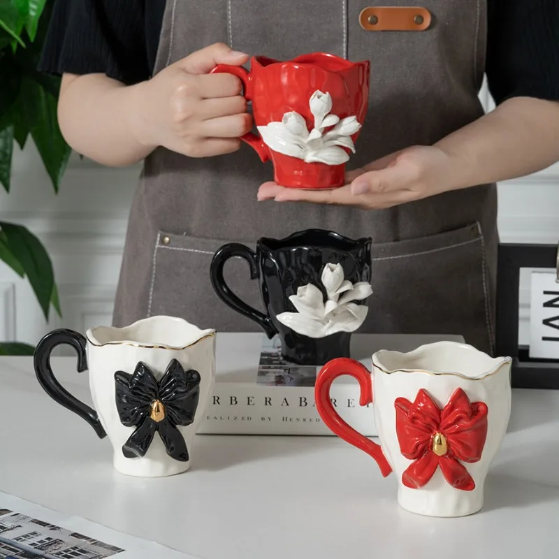 Bow & Flower Mug - Image 4