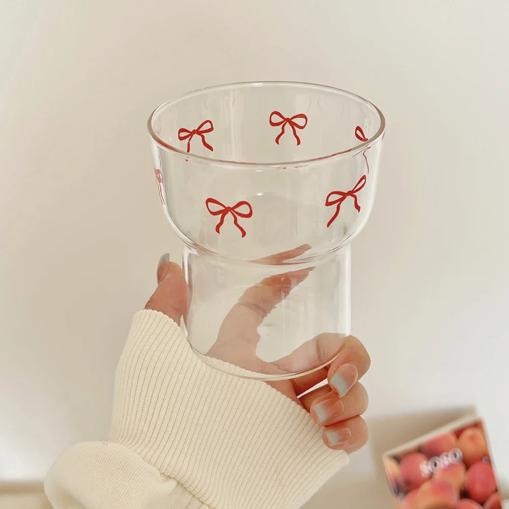 Bow Print Glass Cup - Image 7