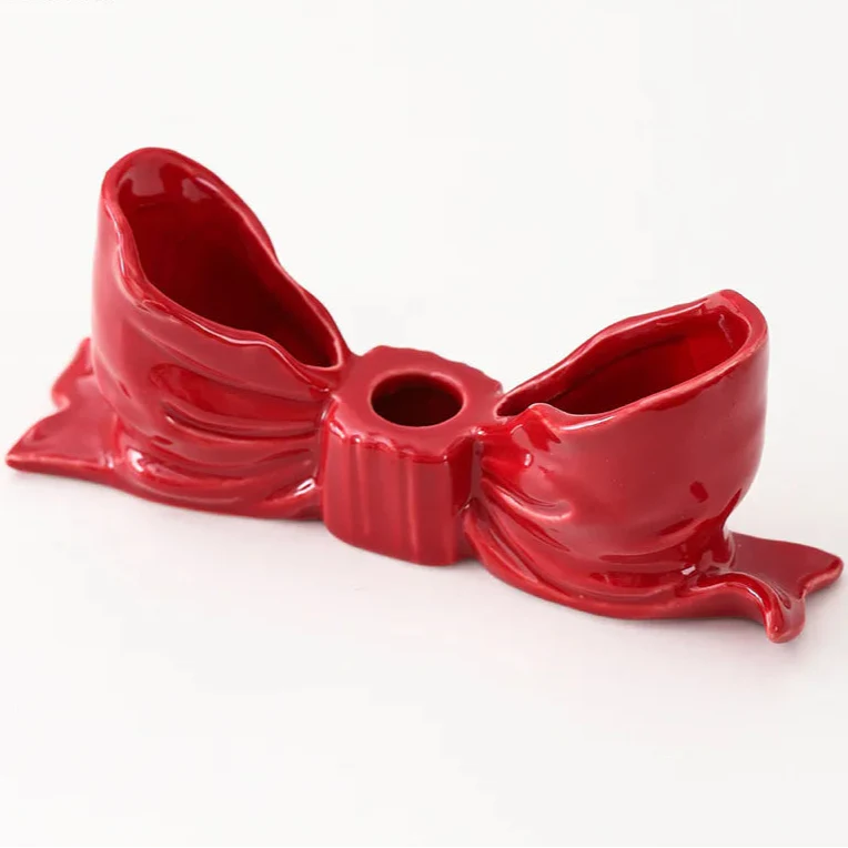Bowknot-Shaped Ceramic Candle Holder - Image 5