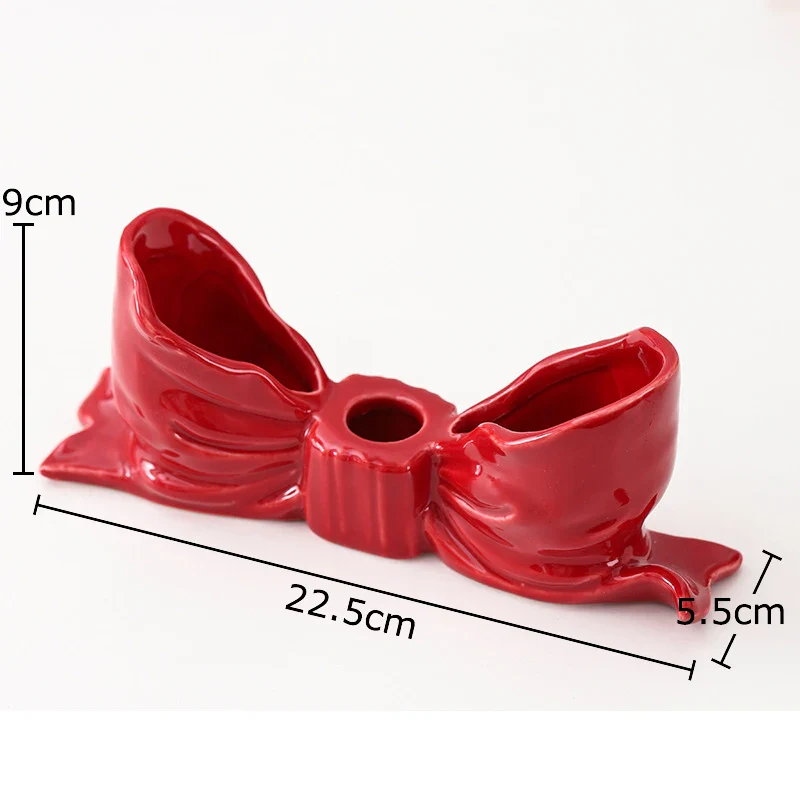 Bowknot-Shaped Ceramic Candle Holder - Image 7