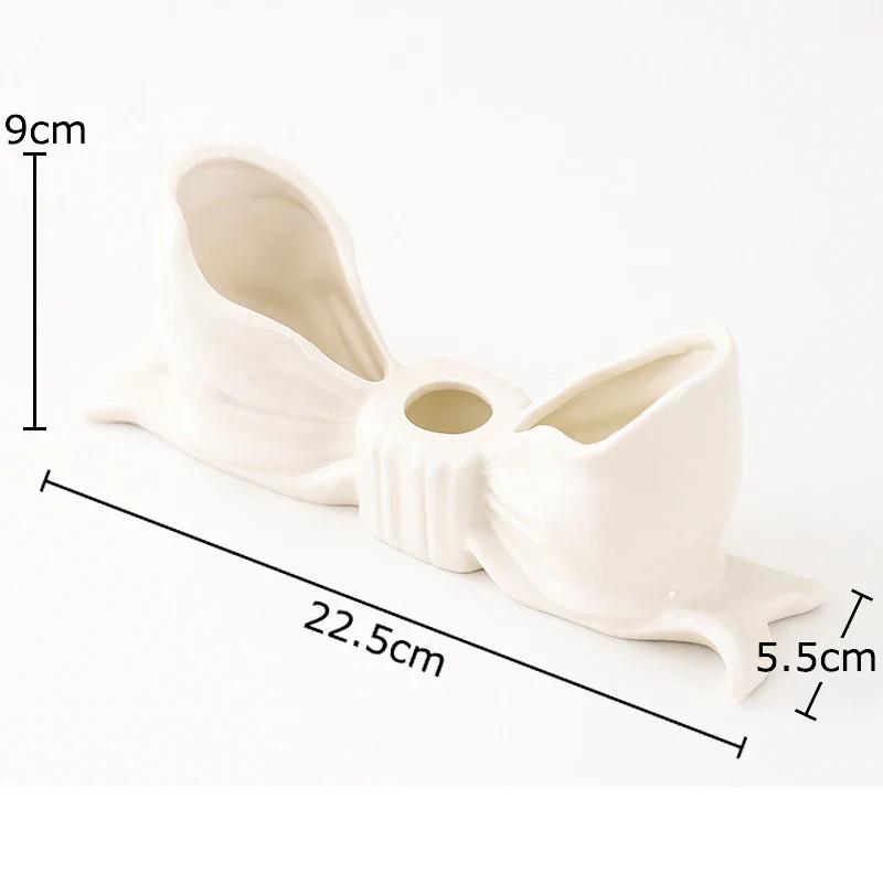 Bowknot-Shaped Ceramic Candle Holder - Image 9