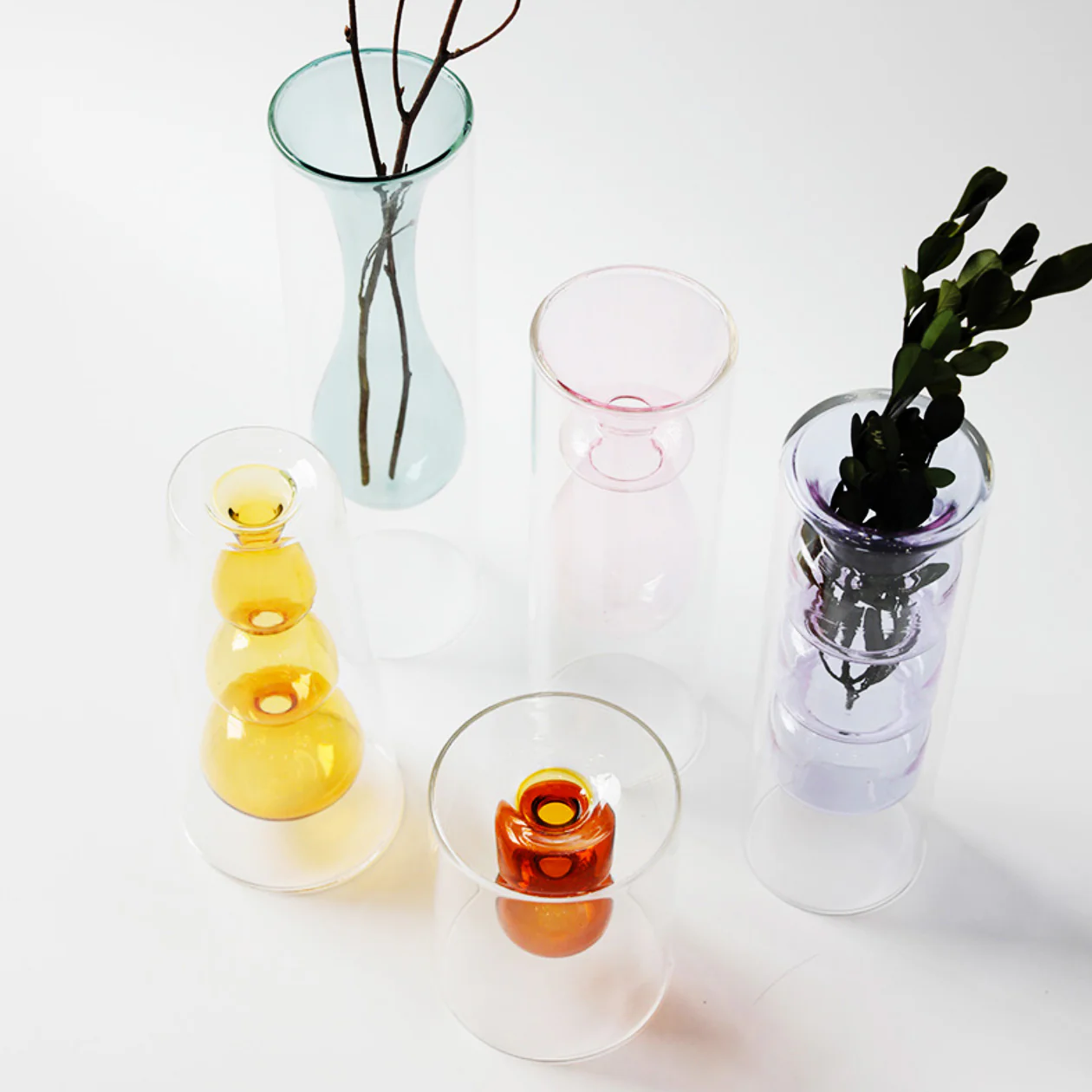 Bubbly Glass Vases - Image 3