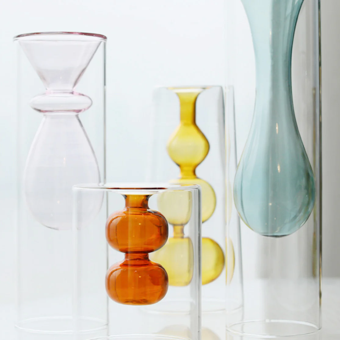 Bubbly Glass Vases - Image 4