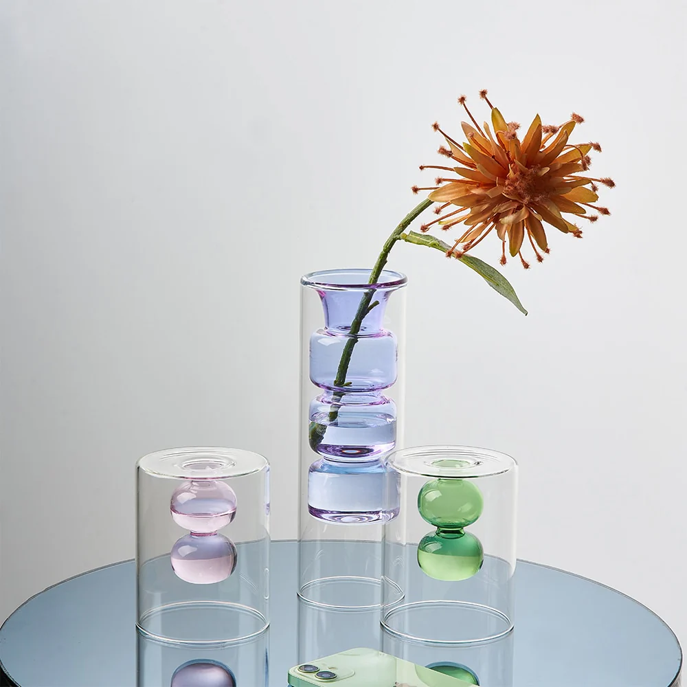Bubbly Glass Vases - Image 6