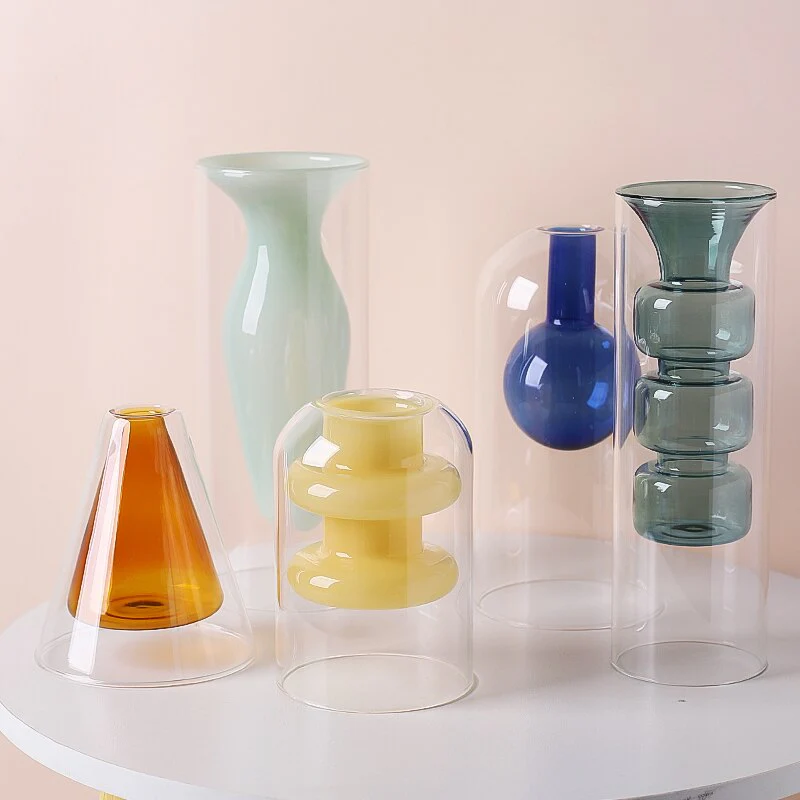 Bubbly Glass Vases - Opaque - Image 5