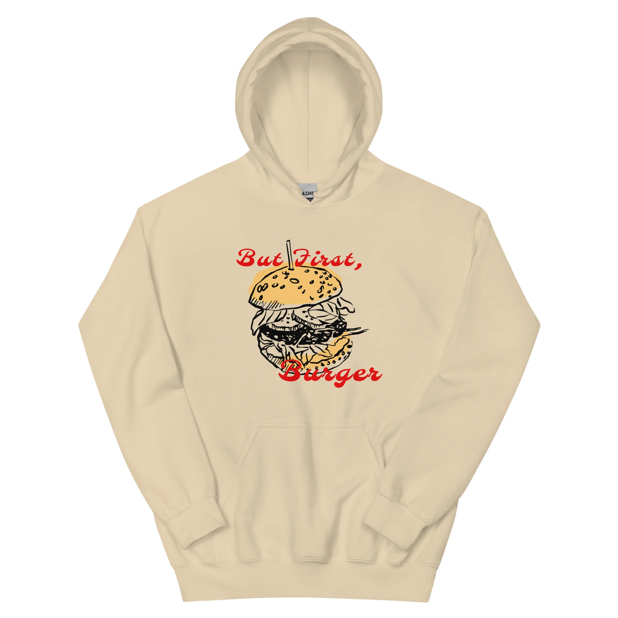 Burger First Hoodie - Image 2