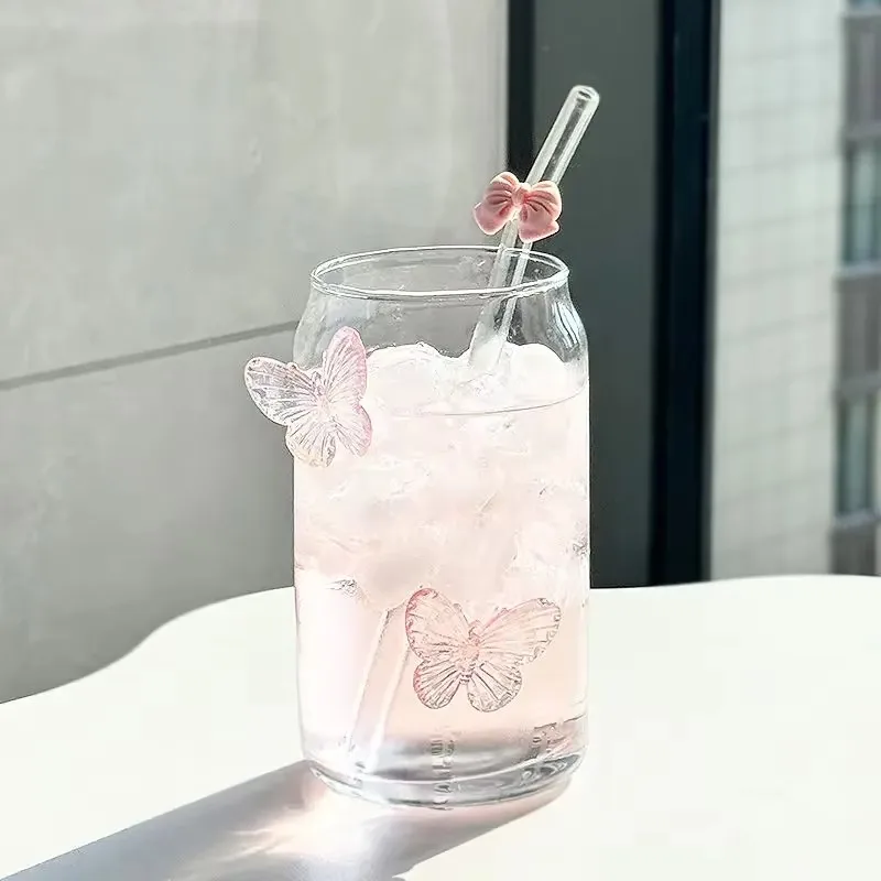 Butterfly Glass Cup - Image 3