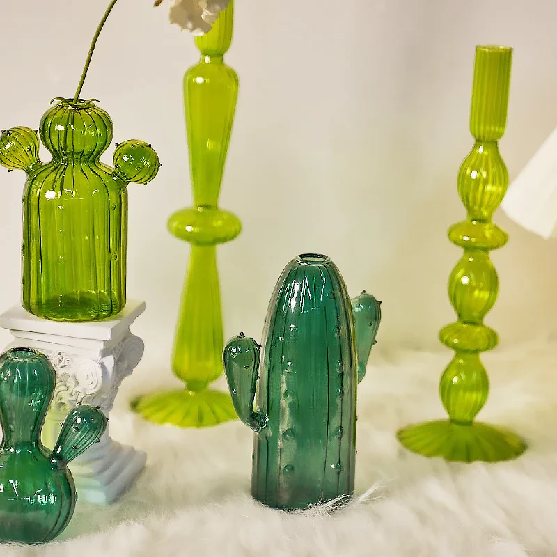Cactus Glass Vase - Image 3