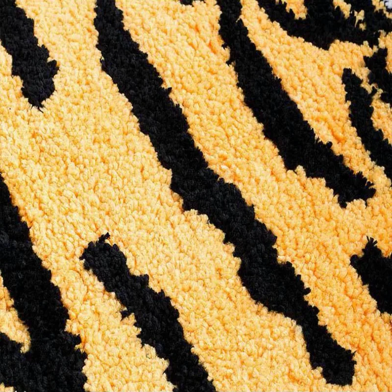 Cartoon Tiger Flocking Foot Mat - Image 4