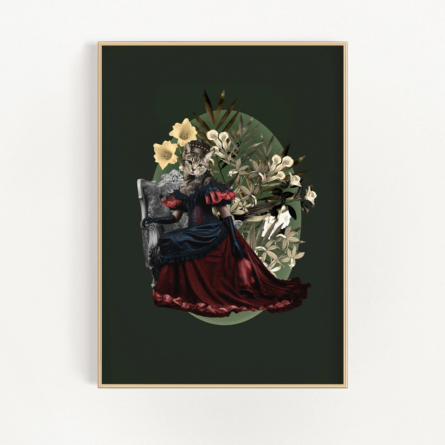 Cat Queen Dark Green