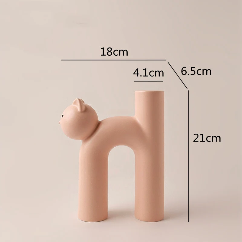 Ceramic Cat Vase - Image 14