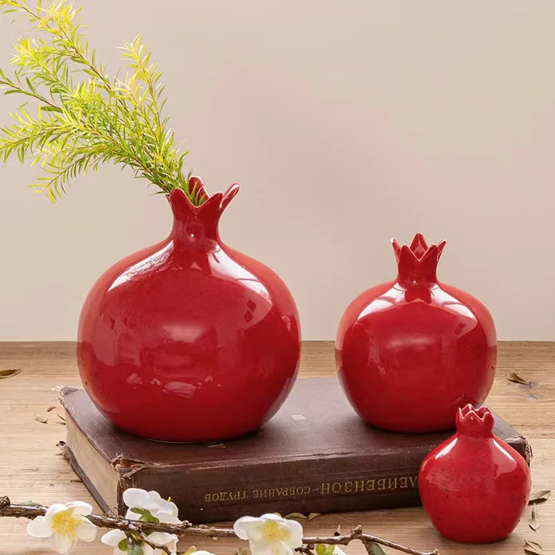 Ceramic Pomegranate Vase - Image 3