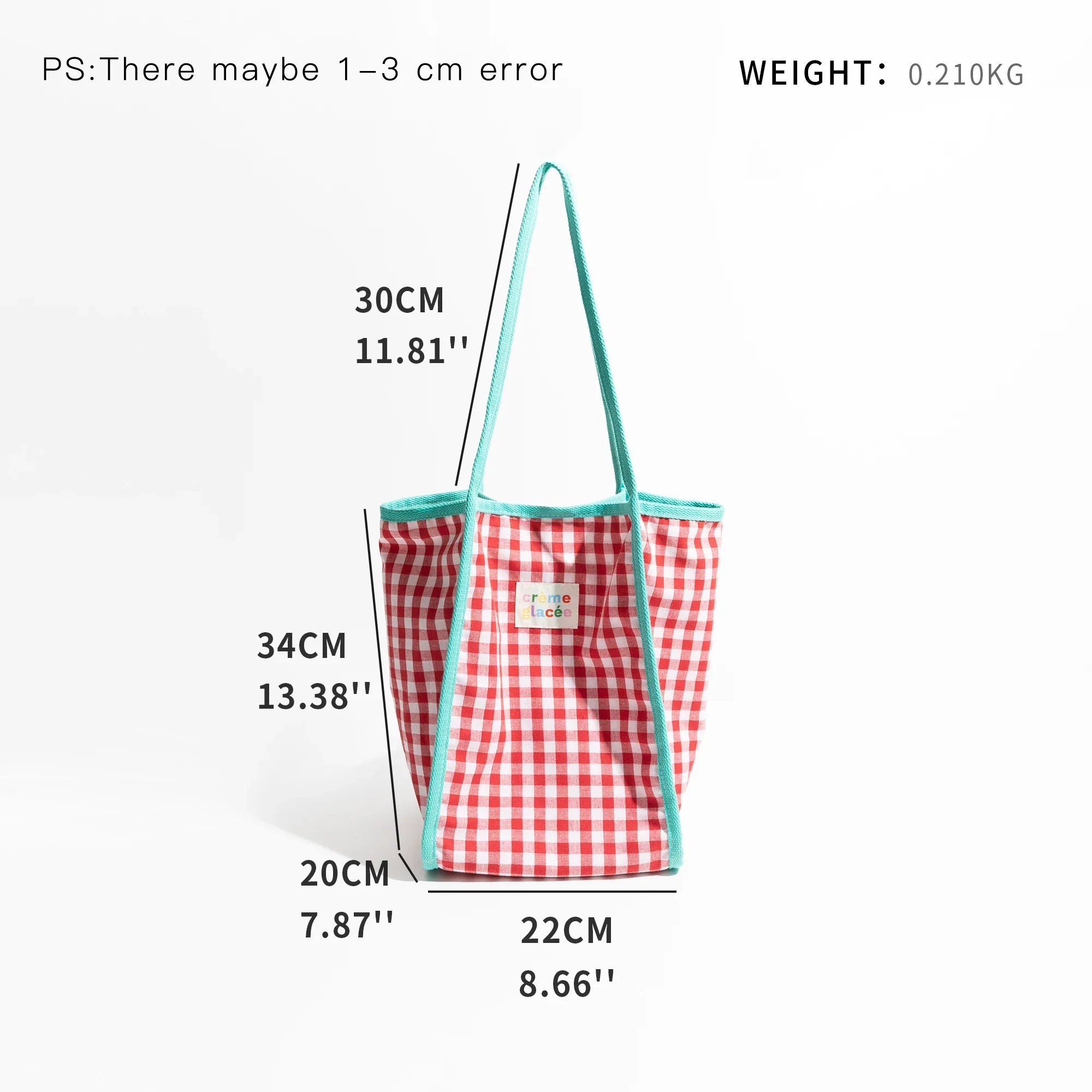 Checker Two-toned Shoulder Bag - Image 9