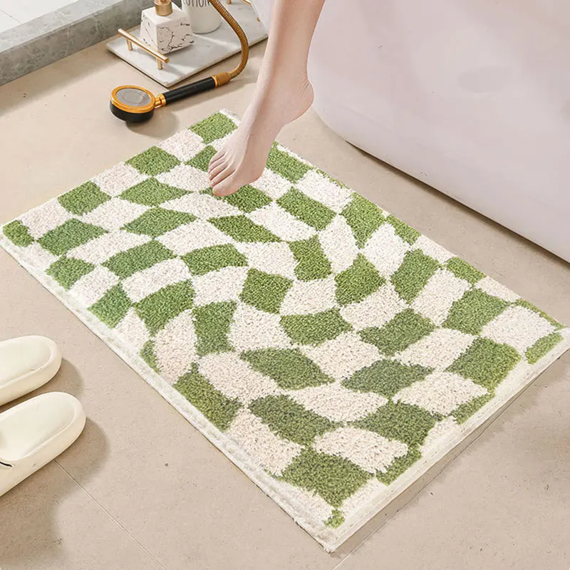 Checkerboard Bathroom Mat