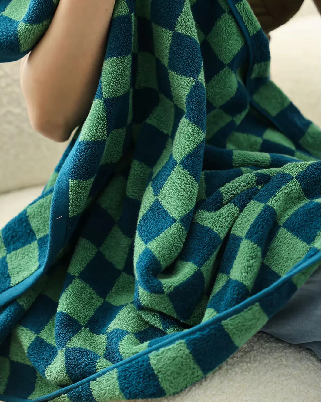 Checkerboard Cotton Towel - Image 10