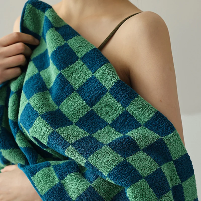 Checkerboard Cotton Towel - Image 11