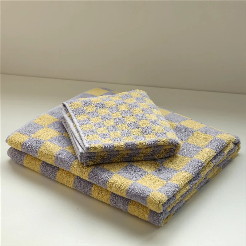 Checkerboard Cotton Towel - Image 13