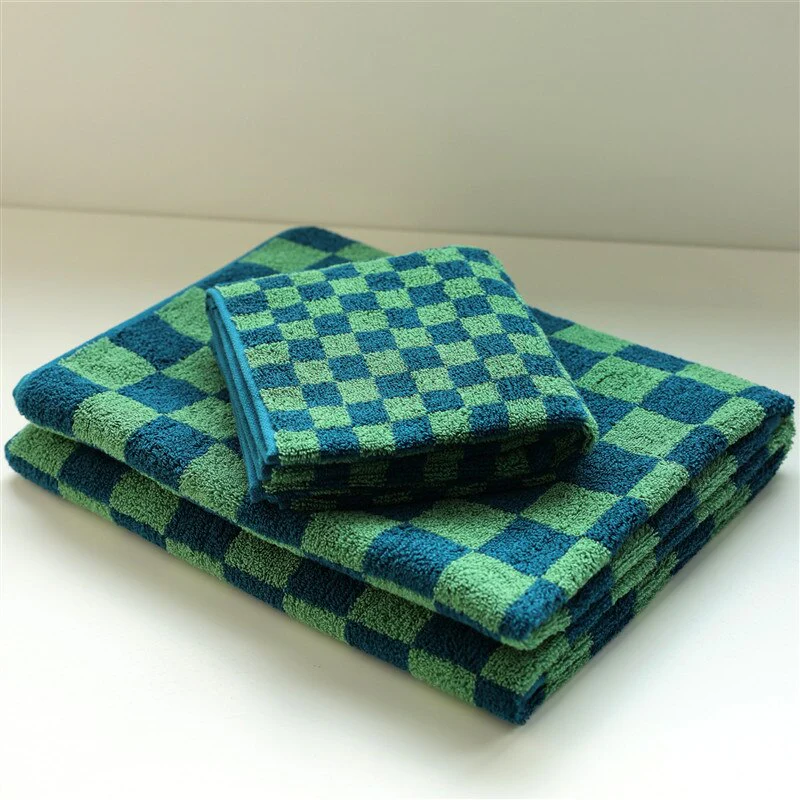 Checkerboard Cotton Towel - Image 14