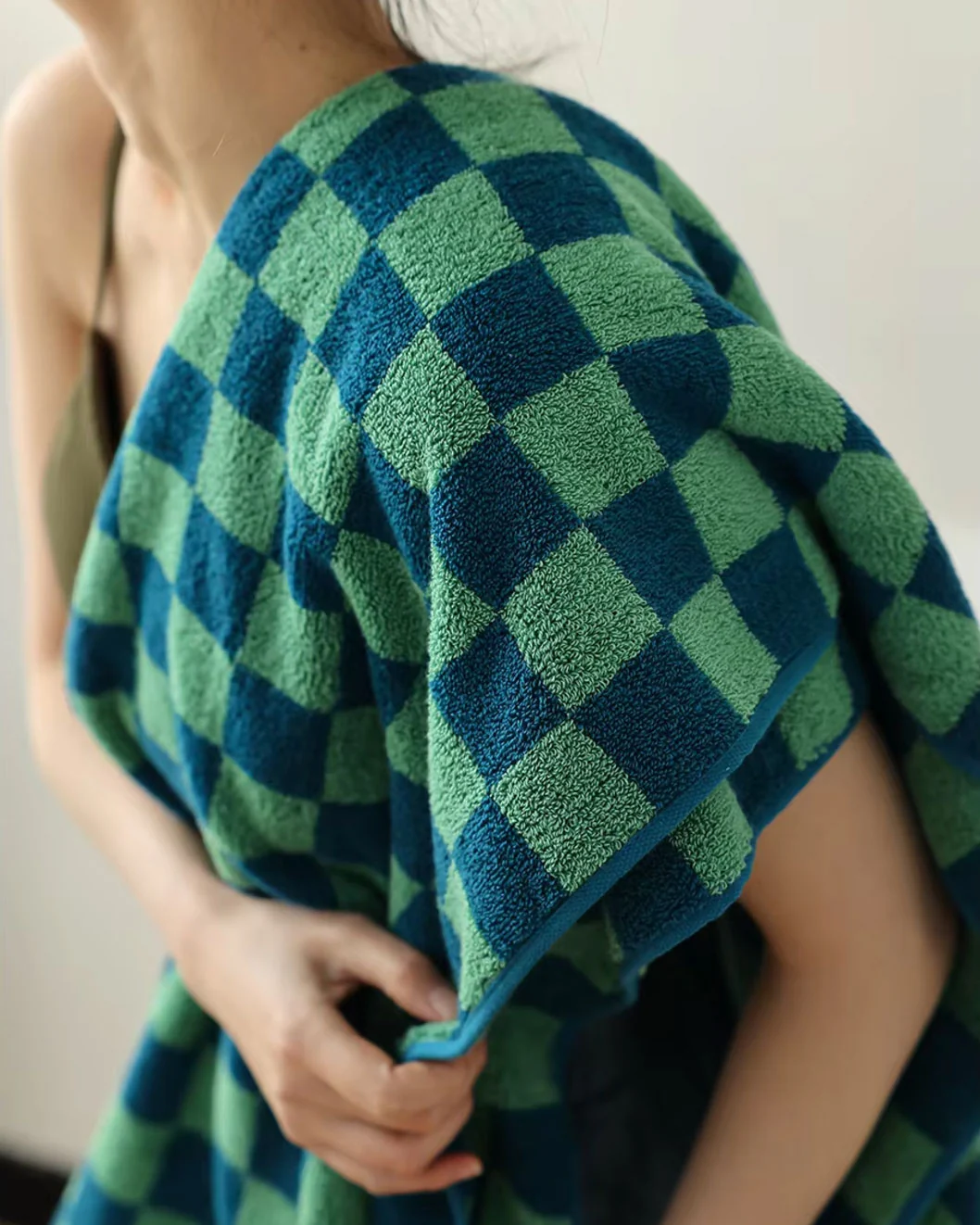 Checkerboard Cotton Towel - Image 9