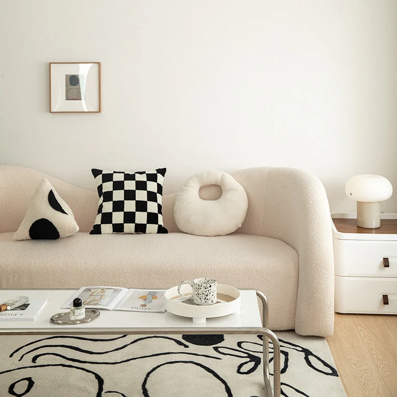 Checkerboard Plush Cushions - Image 8