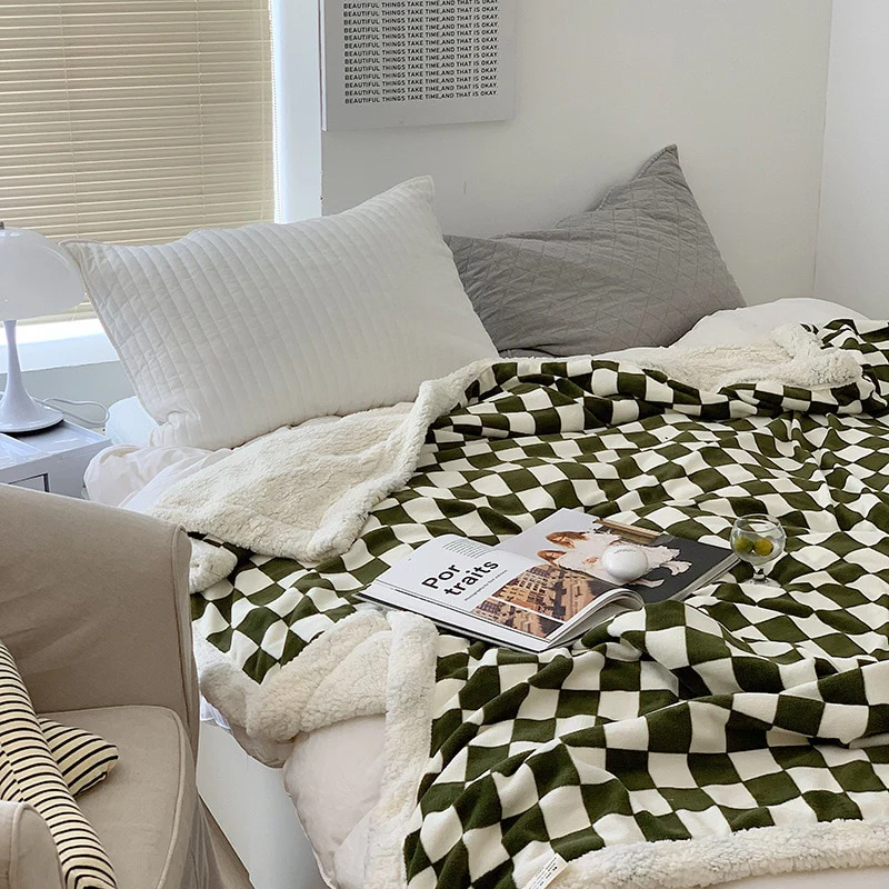 Checkerboard Throw Blanket - Image 3
