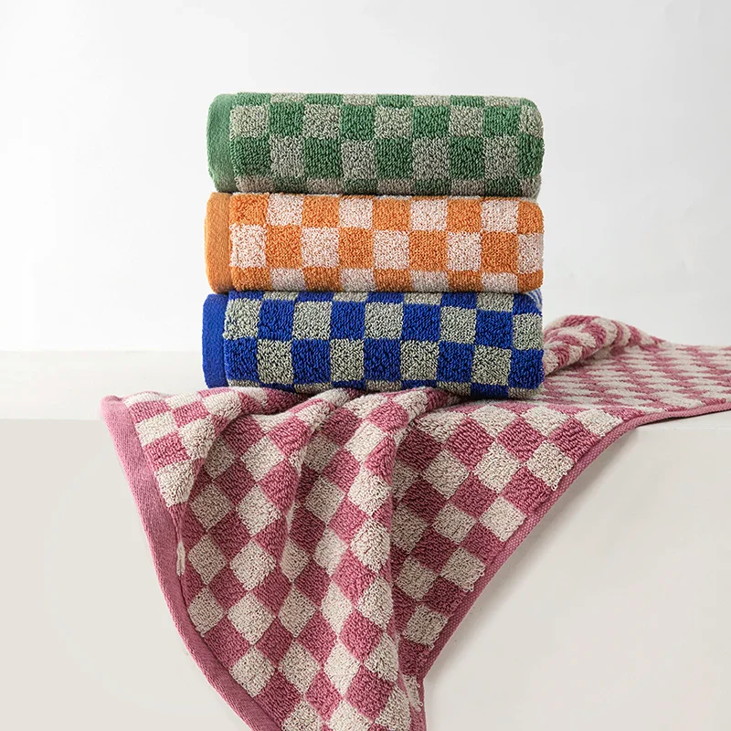 Checkered Cotton Hand Towels - Image 4