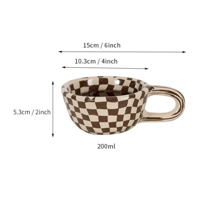 Checkered Short Mug - Image 7