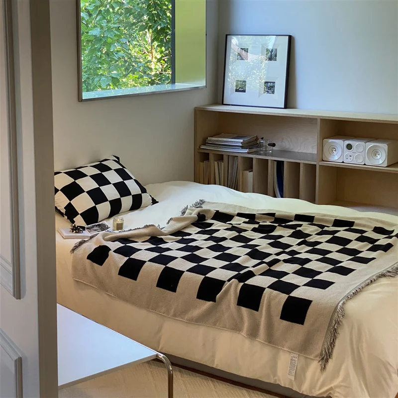 Checkered Single Layer Blanket - Image 2
