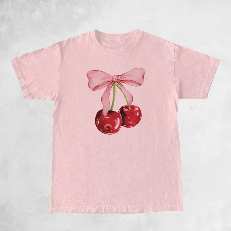 Cherry Ribbon T-shirt - Image 3