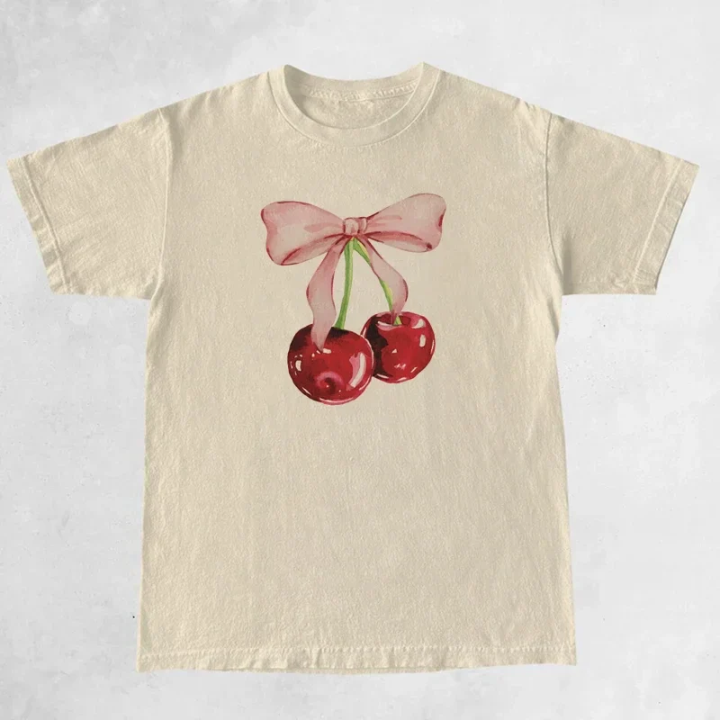 Cherry Ribbon T-shirt - Image 4
