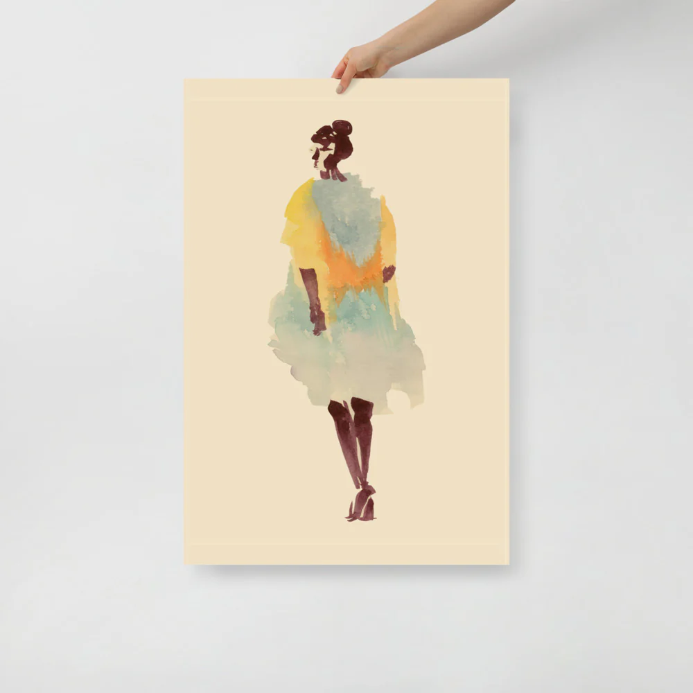 Chiffon Dress Wall Art - Image 6