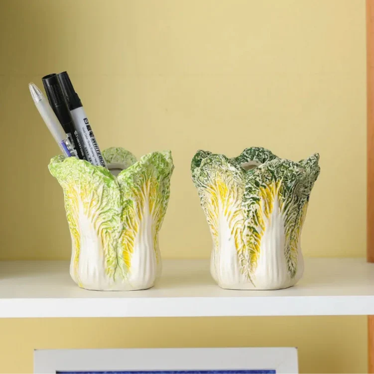 Chinese Cabbage Ceramic Jar