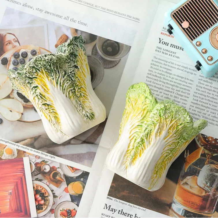 Chinese Cabbage Ceramic Jar - Image 3