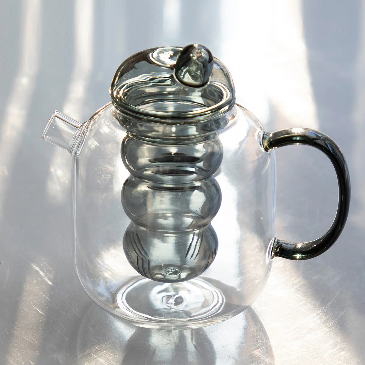 Chubby Glass Teapot - Image 3