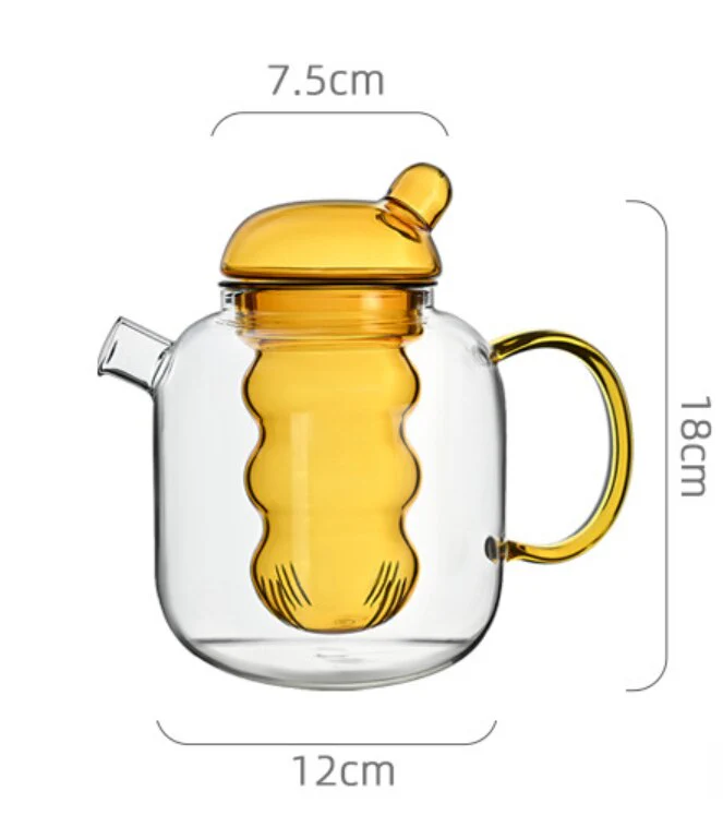 Chubby Glass Teapot - Image 7