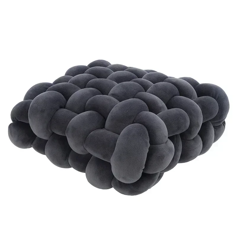 Chunky Woven Knot Cushion - Image 4