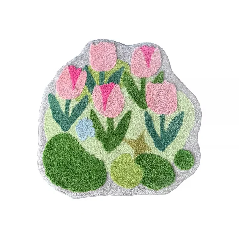 Colorful Tufted Tulip Rug - Image 5