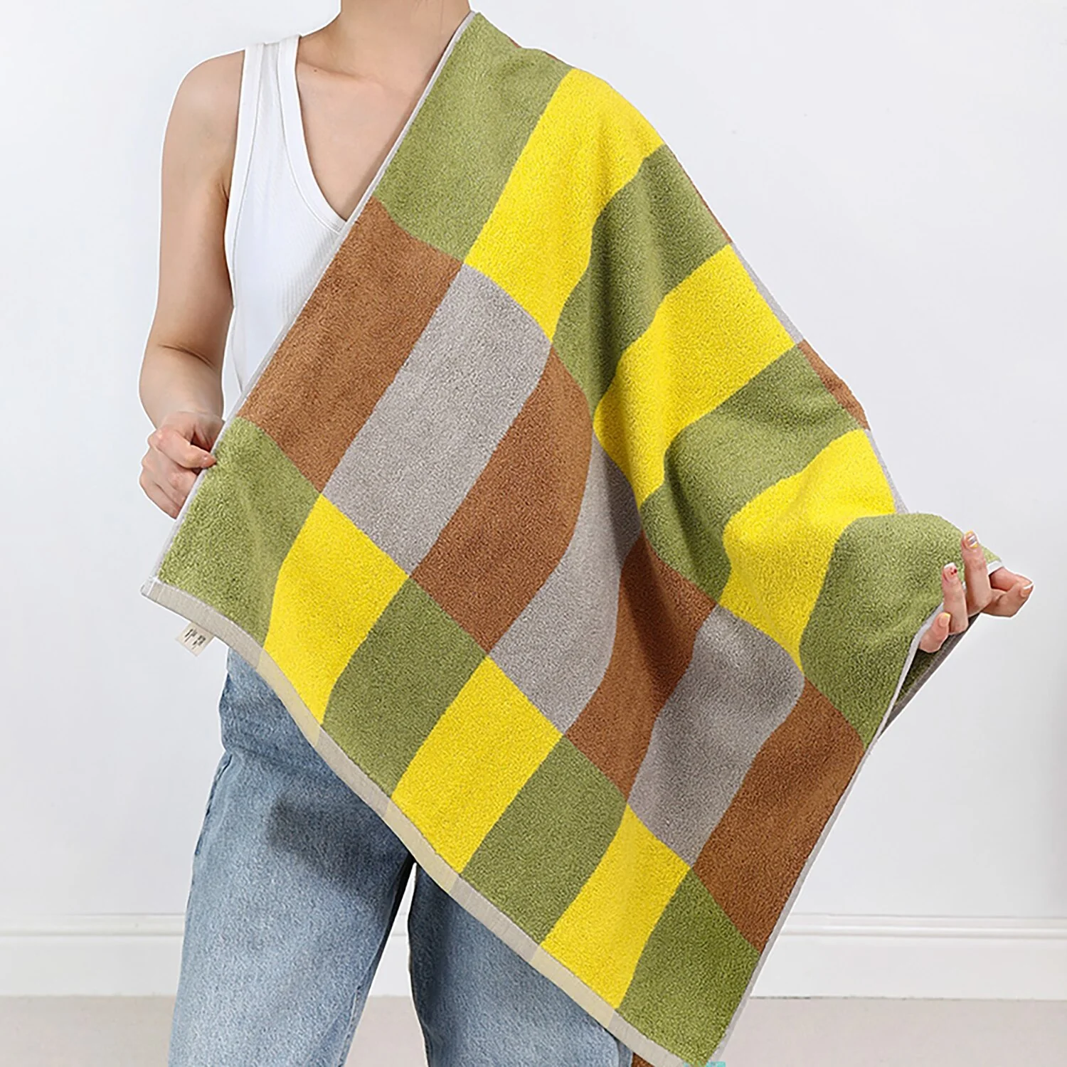 Colour Block Towels - Small Tile - Image 11