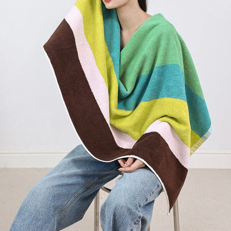 Colour Block Towels - Stripe Tile - Image 5