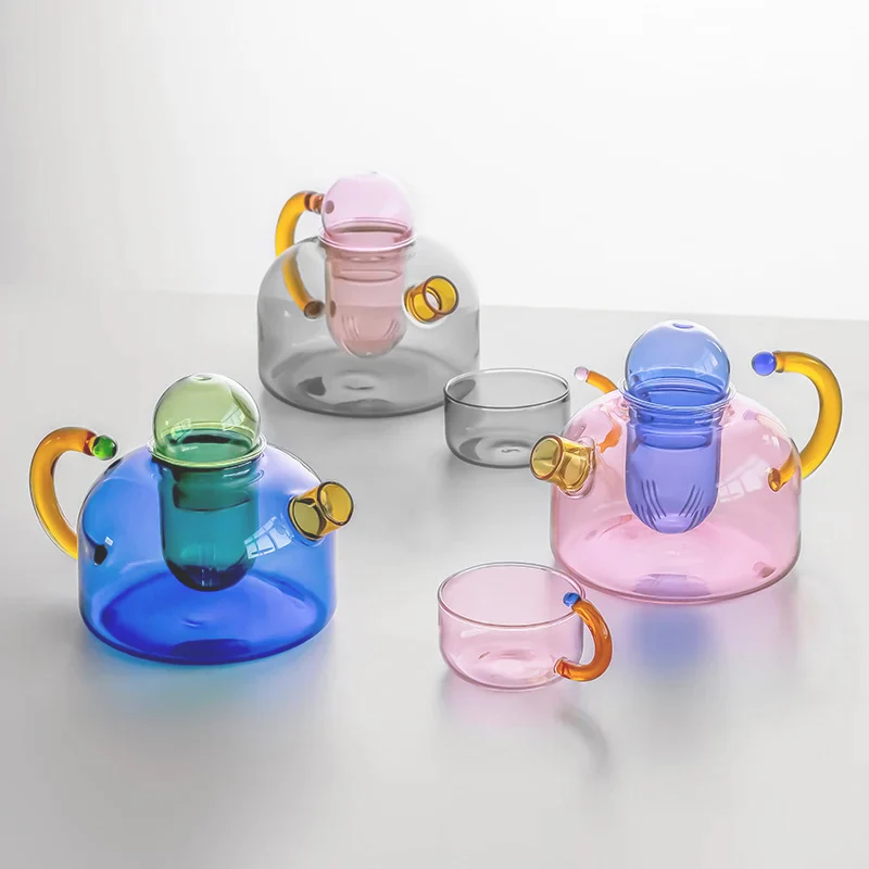 Coloured Glass Teaware