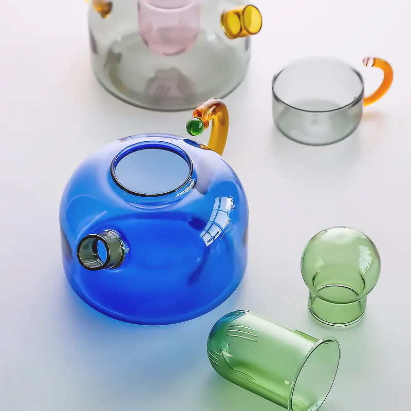 Coloured Glass Teaware - Image 2
