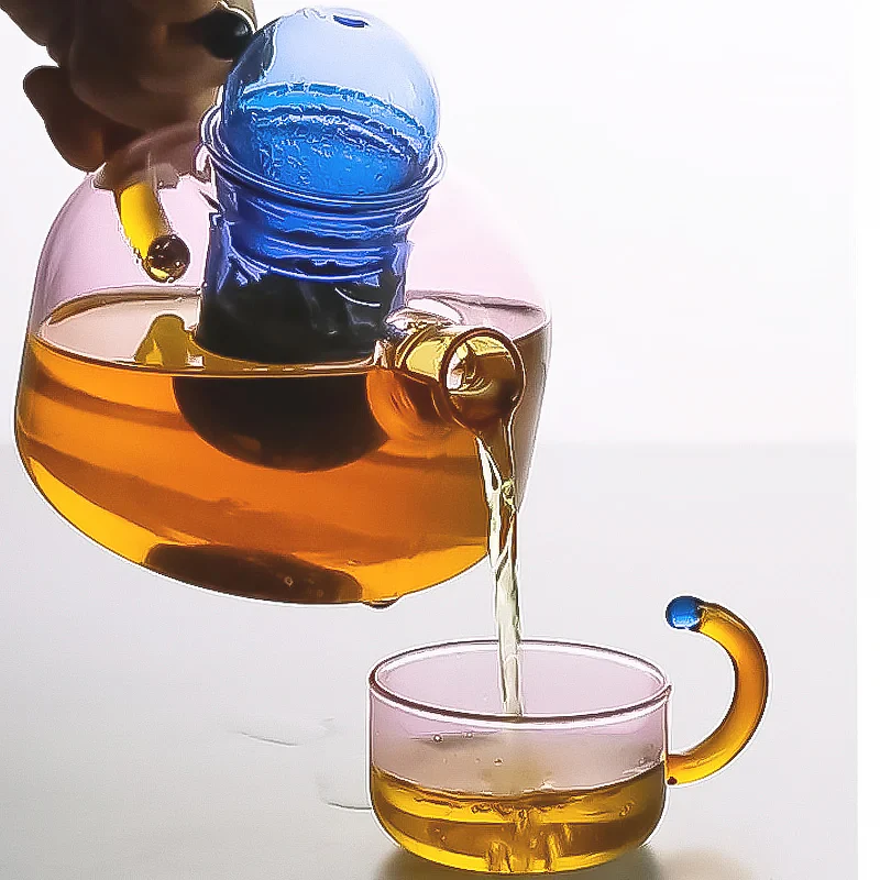 Coloured Glass Teaware - Image 5