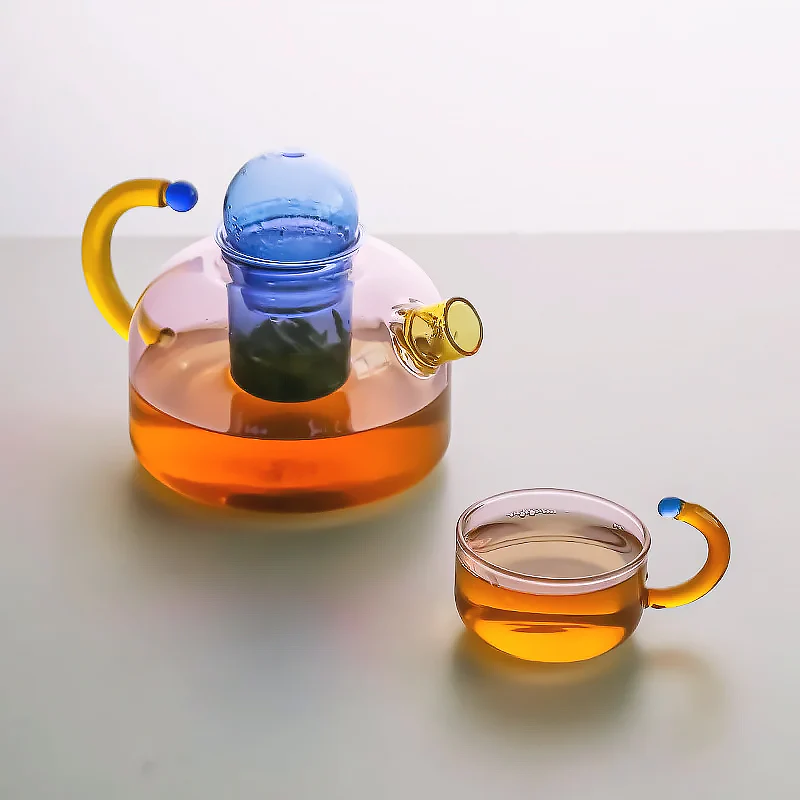 Coloured Glass Teaware - Image 6