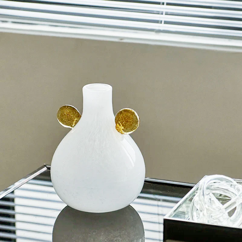 Coloured Globe Handled Glass Jar Vase Collection - Image 3