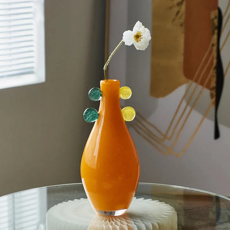 Coloured Globe Handled Glass Jar Vase Collection - Image 5